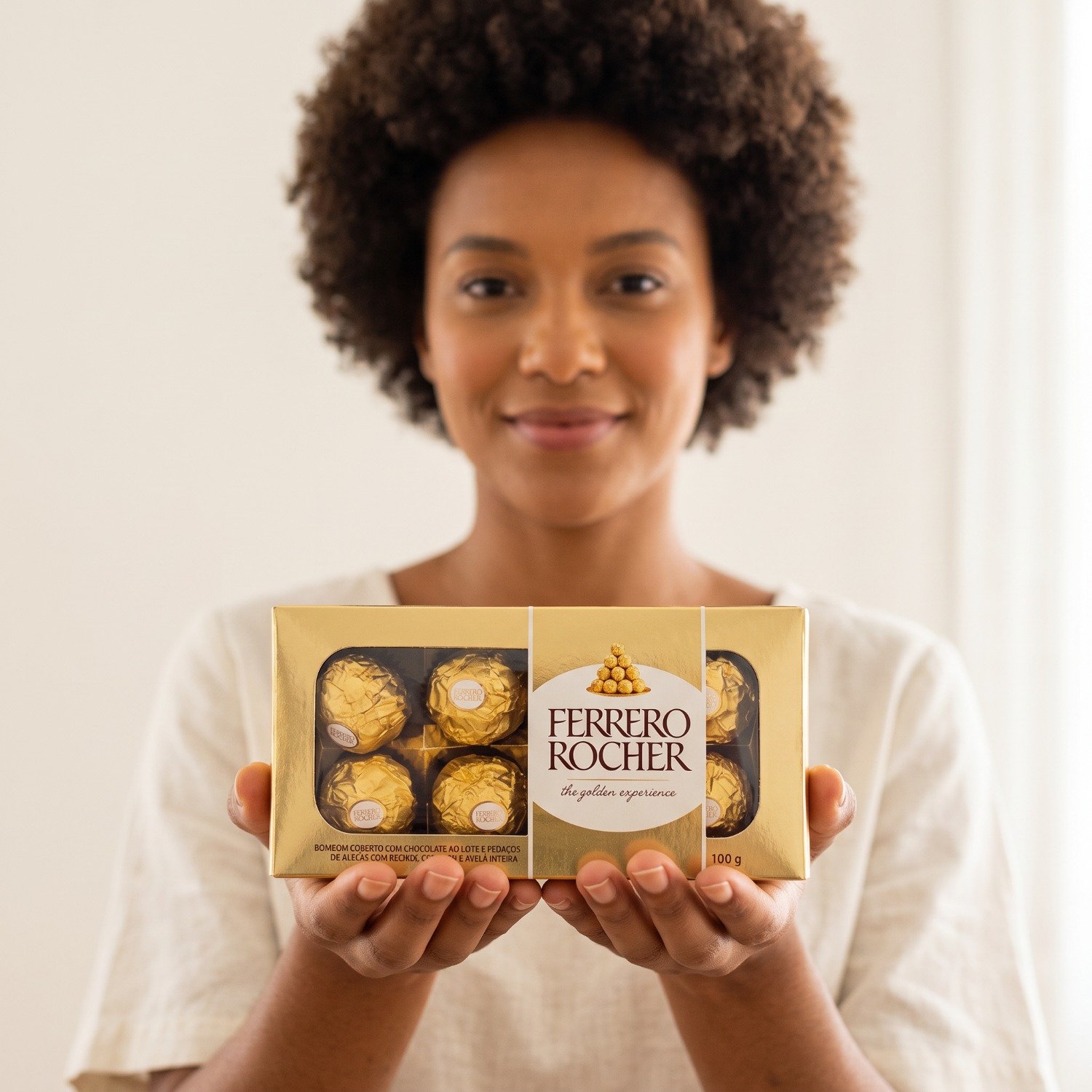 Caixa de Bombom Ferrero Rocher 100g