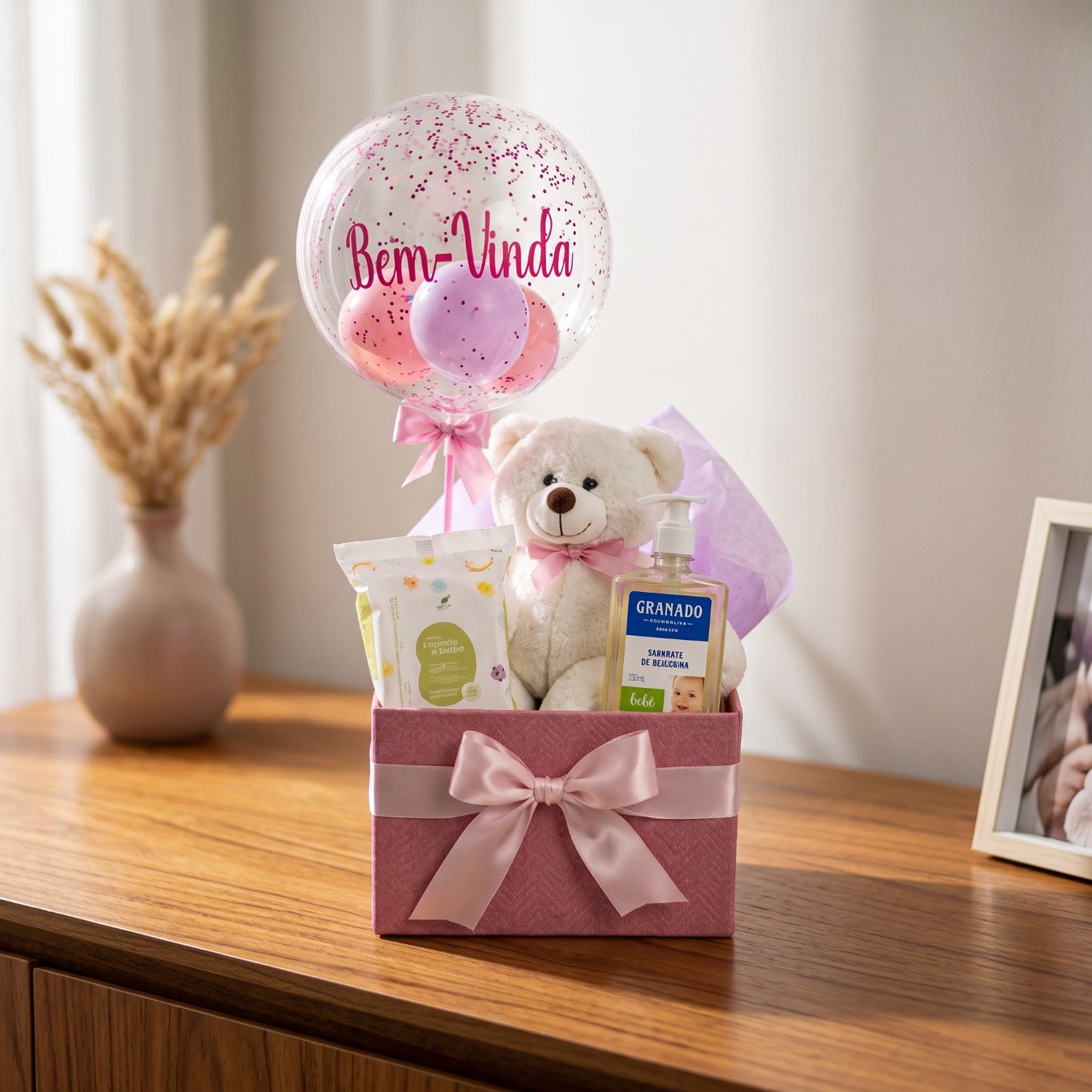 Cesta de Maternidade Welcome - Bebê Menina
