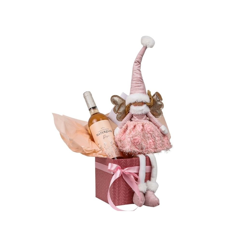 Kit Natal Anjo e Vinho Doce