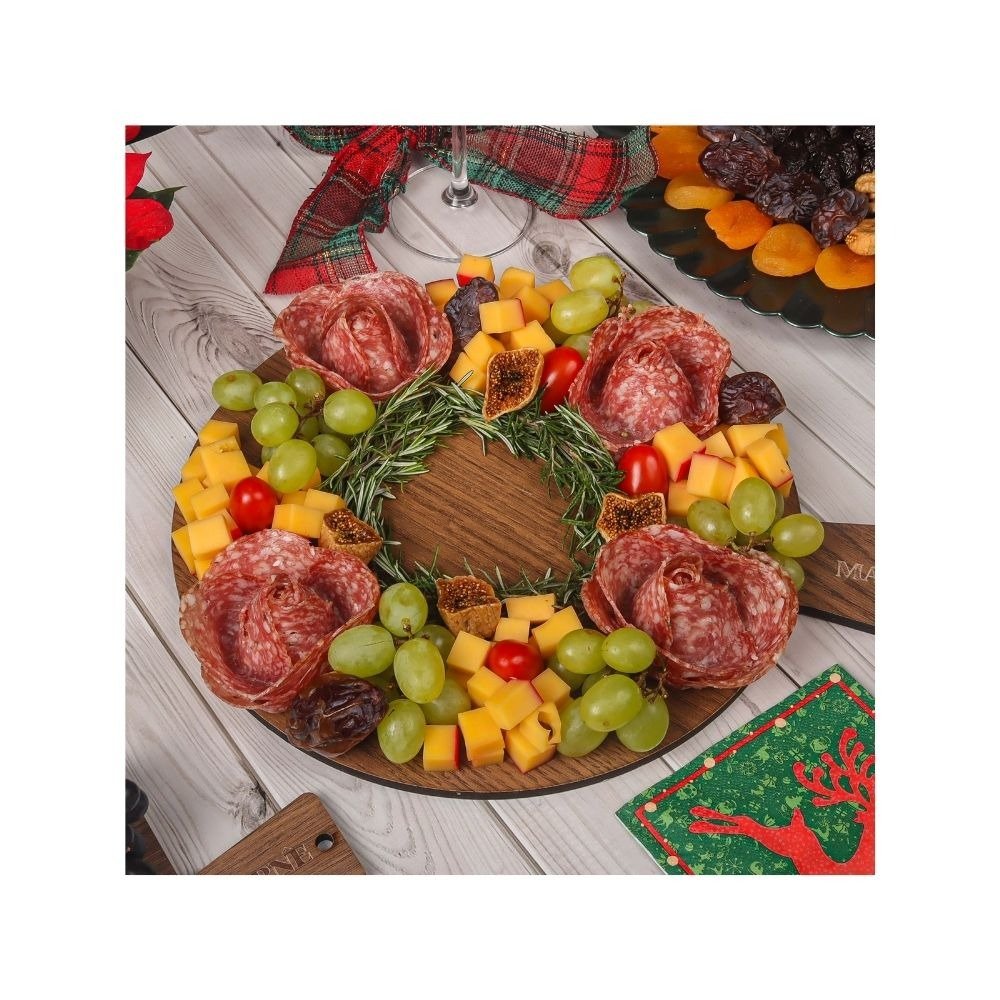 Tábua de Queijos e Frios Guirlanda de Natal