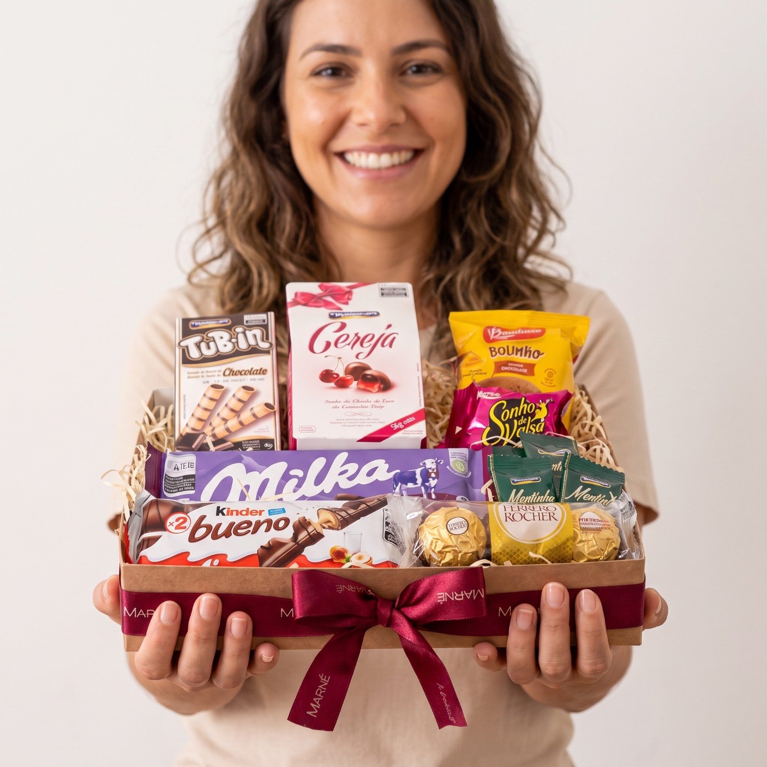 Cesta De Chocolates e Guloseimas Chocólatra  