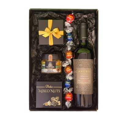 Cesta de Presente com Vinho Black Gift