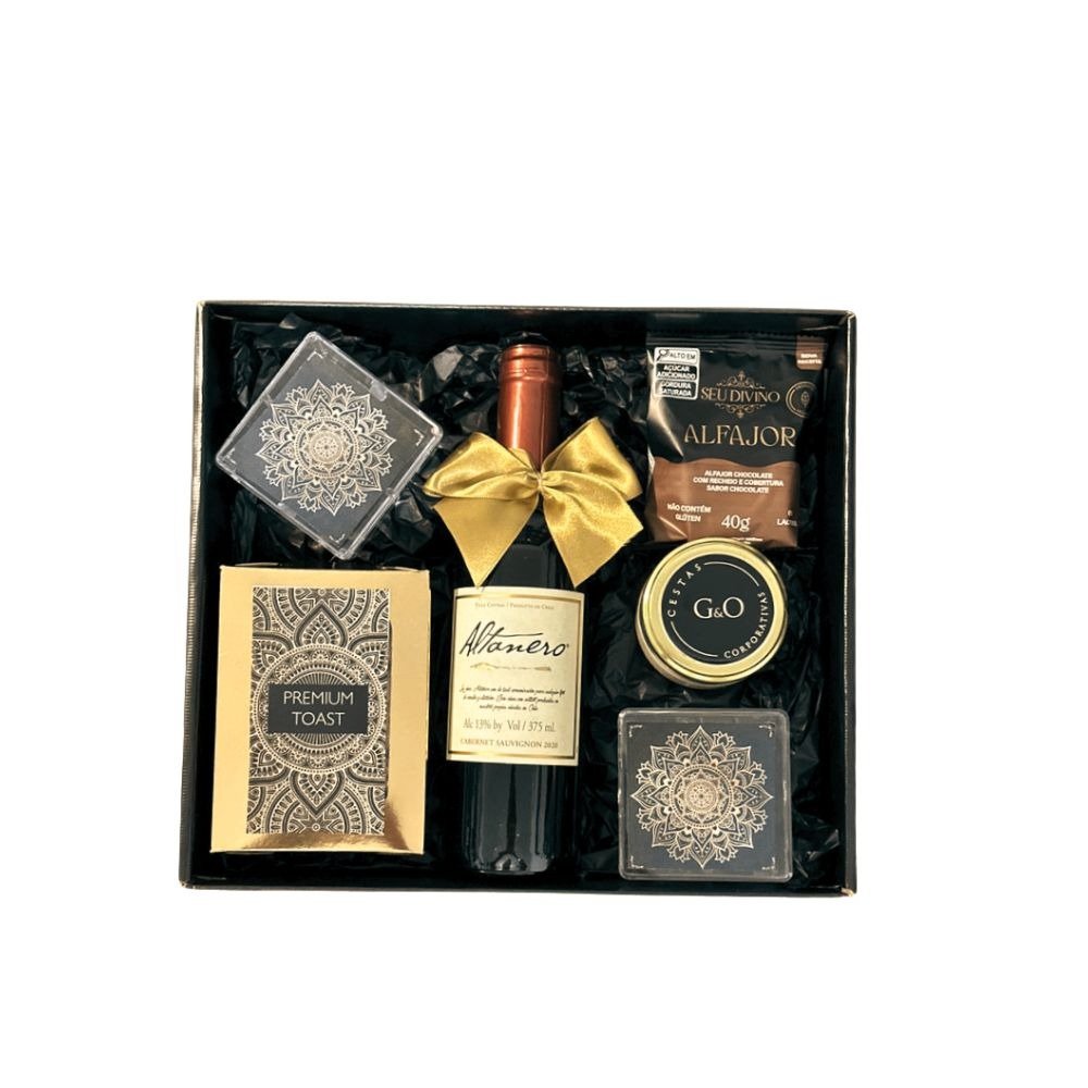 Cesta de Presente Gourmet Vibrações Positivas