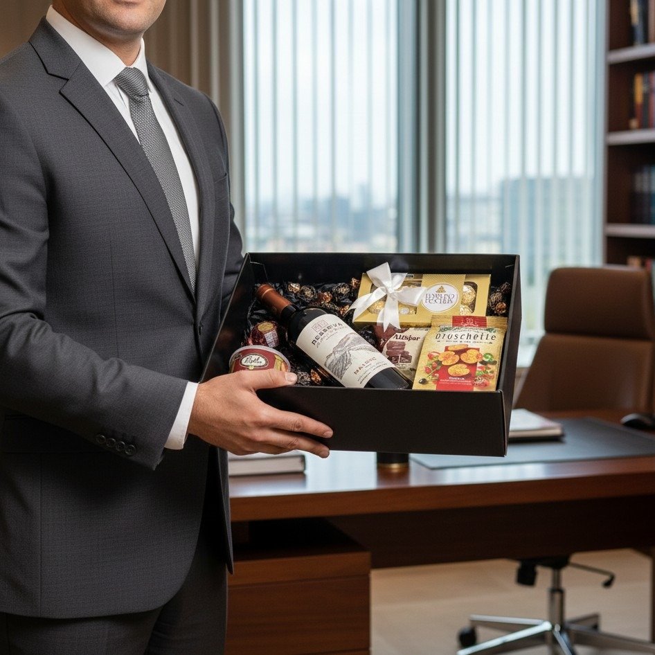 Cesta de Presente Gourmet Brindes Executivos