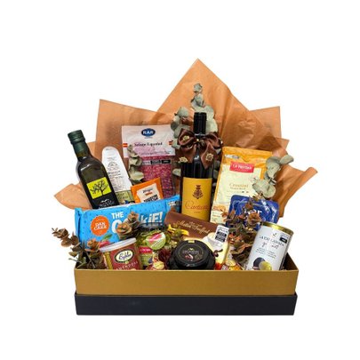 Cesta de Presente Gourmet Premium Cartuxa Tinto