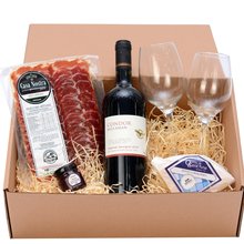 Cesta Queijo e Vinho Classic T