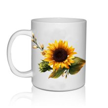 Caneca Porcelana Girassol