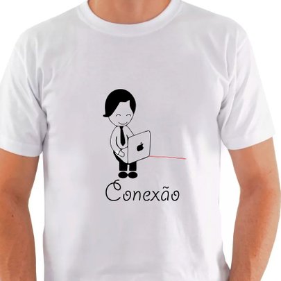 Camiseta Masculina com Arte Conexão GG