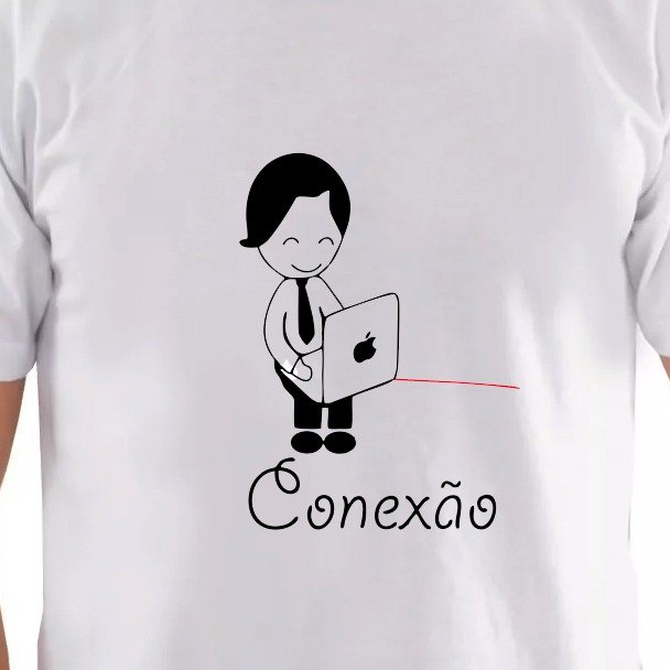  Camiseta Masculina com Arte Conexão GG