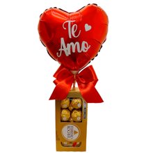 Balão Coração e Ferrero