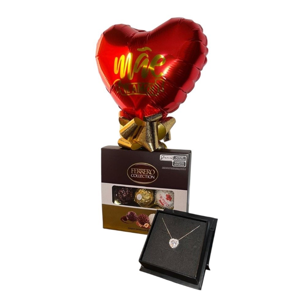 Kit  Mãe Amor Infinito com Balão 