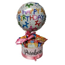 Cesta Box Parabéns com Balão