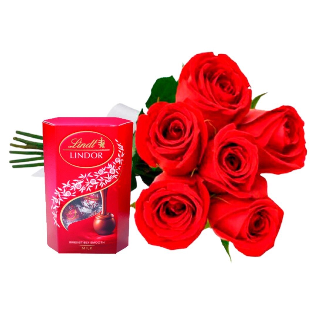 Buquê de Rosas e Lindor