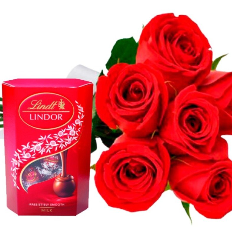 Buquê de Rosas e Lindor
