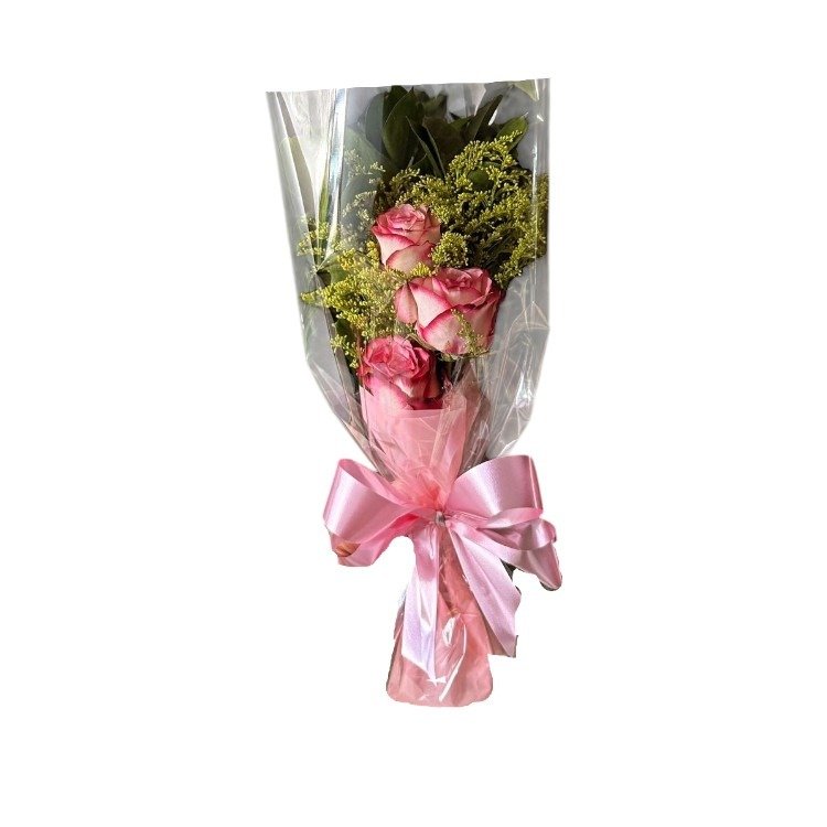 Trio de Rosas Cor de Rosas 