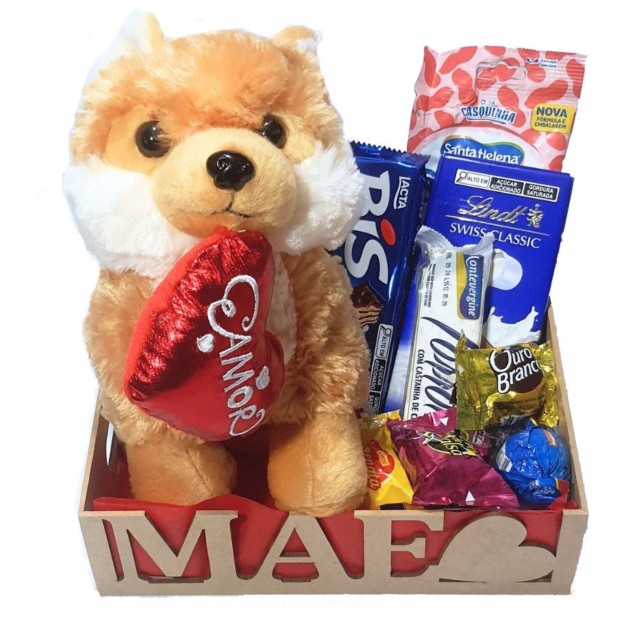 Cesta Mãe Com Lindt, Cachorro Caramelo