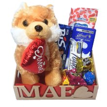 Cesta Mãe Com Lindt, Cachorro Caramelo