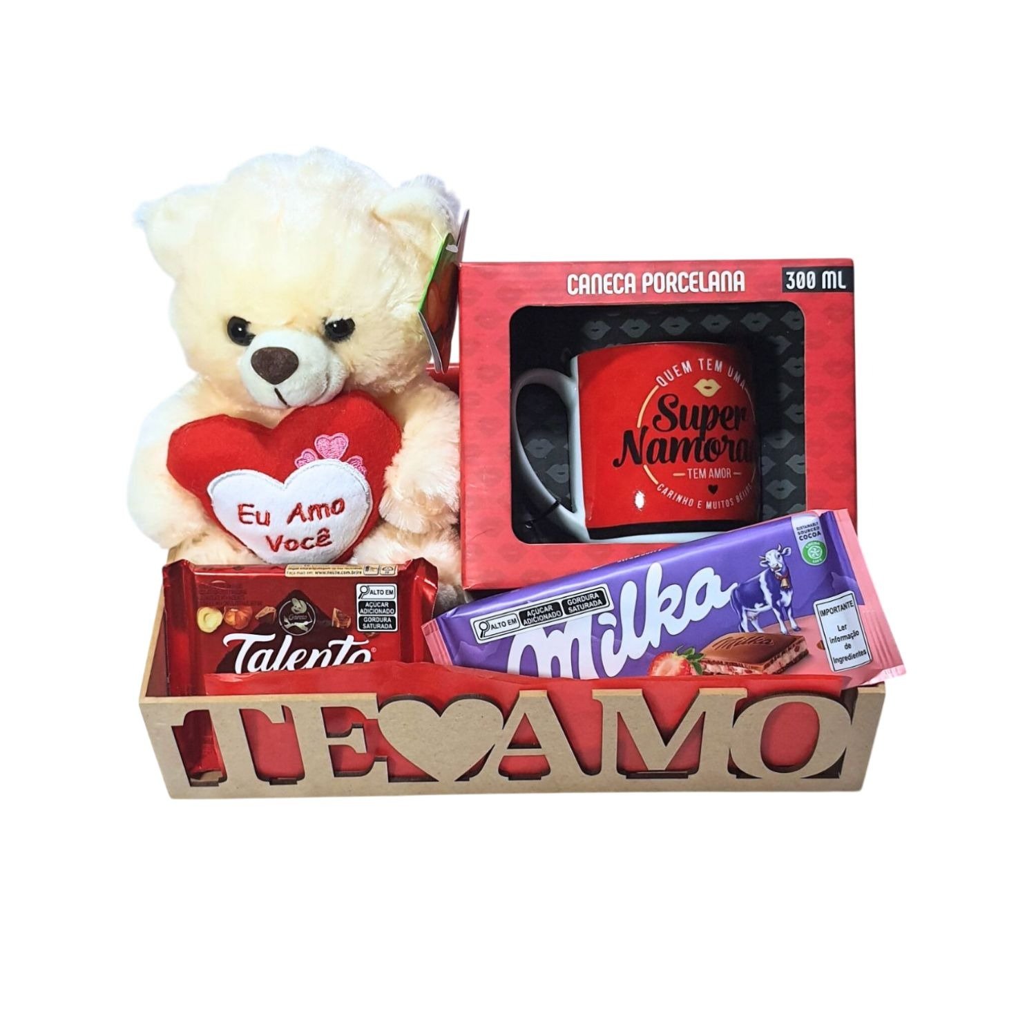 Cesta Presente Super Namorada com Urso