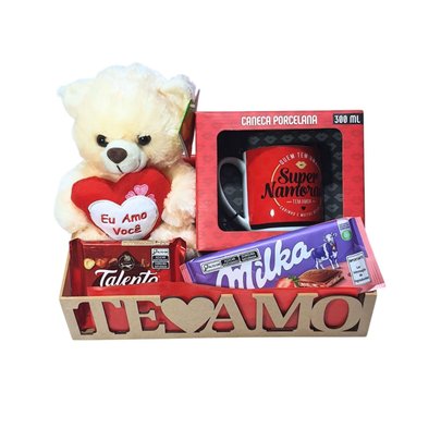 Cesta Presente Super Namorada com Urso