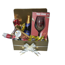 Cesta Sofisticada Espumante Ferrero Rosa Abajur
