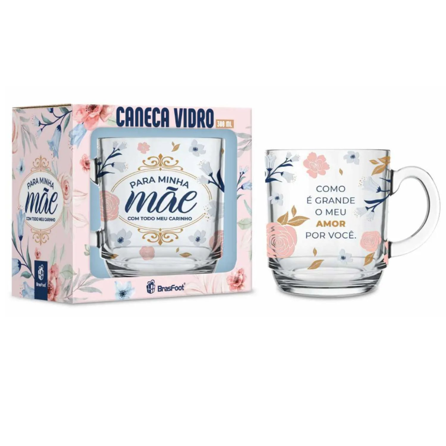 Cesta Presente Mãe Te Amo Com Snacks, Urso E Bombons