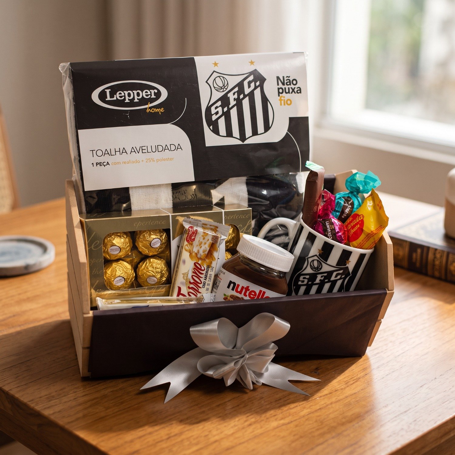 Cesta Chocolate para Torcedor Santista 