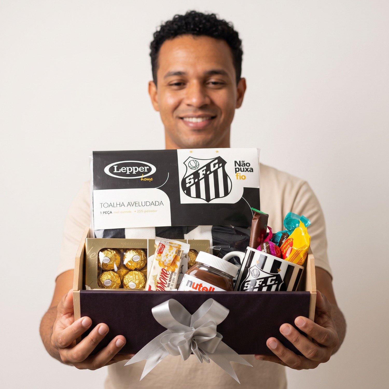 Cesta Chocolate para Torcedor Santista 