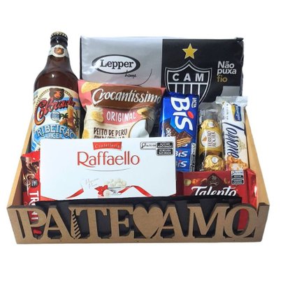 Cesta Atlético Mineiro para os Pais "Pai Te Amo"