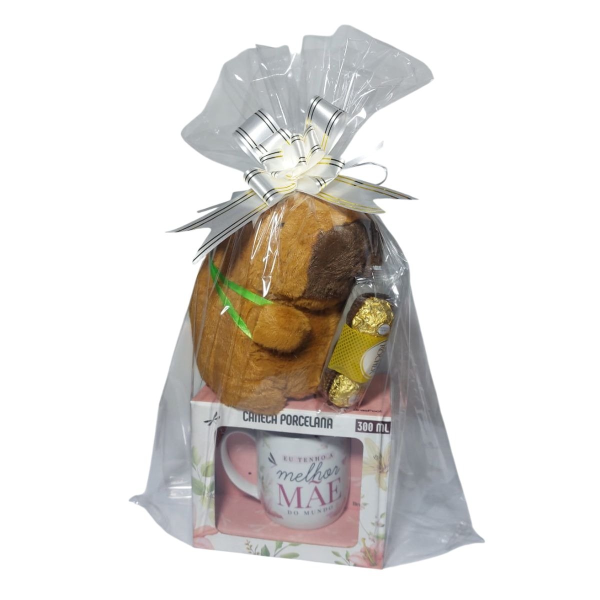 Cesta Encanto Dia das Mães com Capivara de Pelúcia