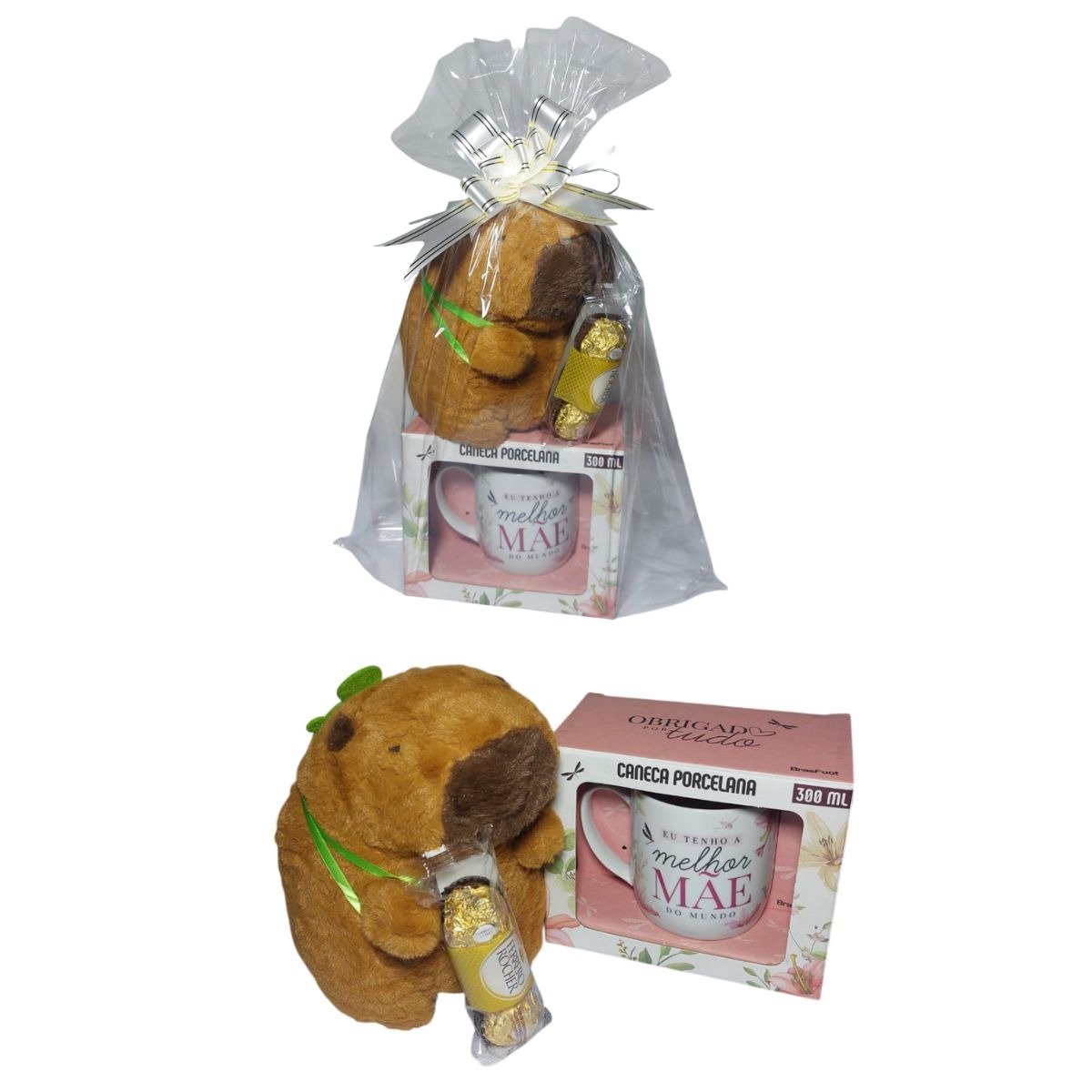 Cesta Encanto Dia das Mães com Capivara de Pelúcia