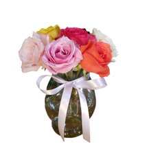 Vaso de Rosas Coloridas