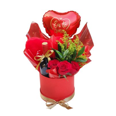 Box Com Vinho Romântica