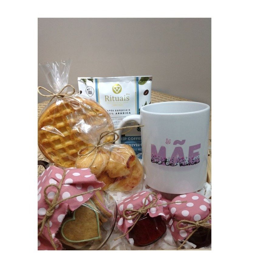 Box Cafezinho de Mãe com Biscoitos e Caneca