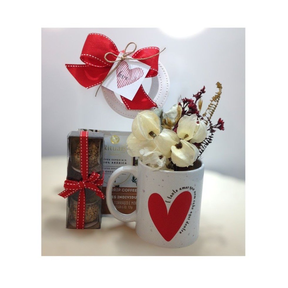 Sacola Love Caneca e Chocolate