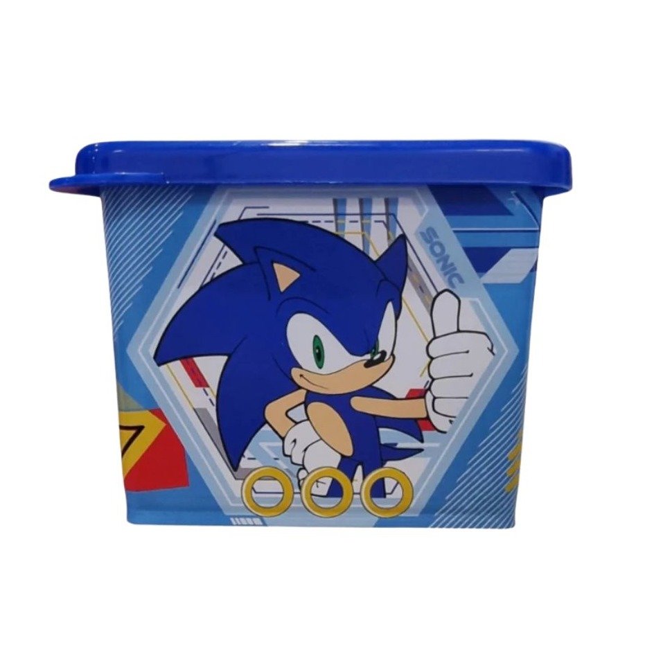 Kit Copo Com Pote E Boneco Sonic