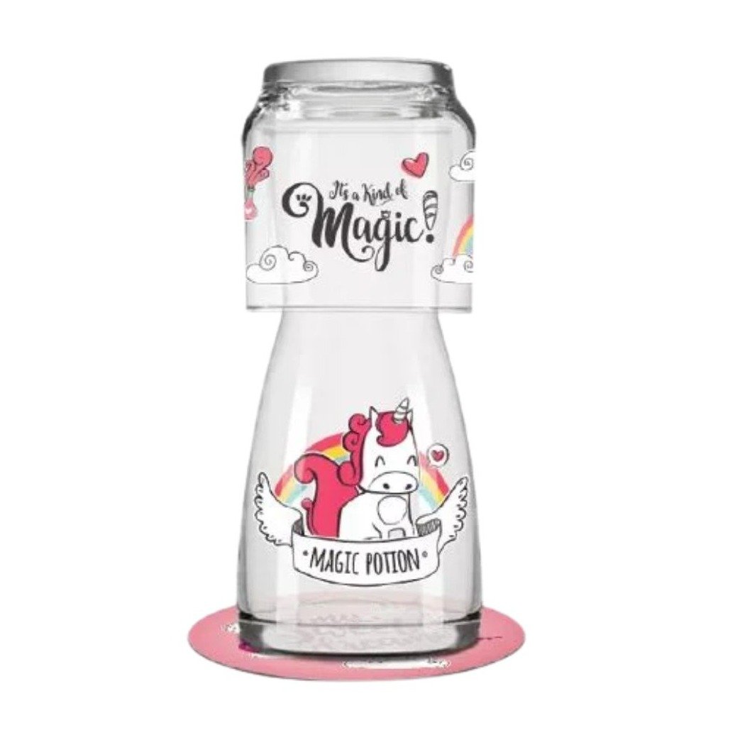 Porta Pipoca Moringa e suporte de celular Unicórnio