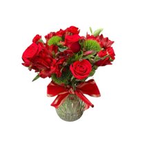 Vaso Elegância Vermelha