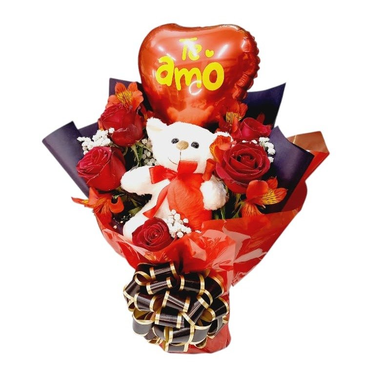 Buque amor com rosas importadas