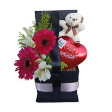 Gérbera Do Amor e Chocolate Lindt