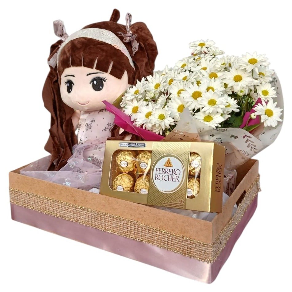 Caixa Bonequinha do Campo e Ferrero Rocher