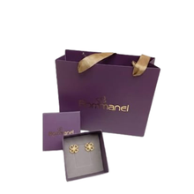  Brinco Trevo de 4 Folhas Banhado a Ouro 18k Rommanel