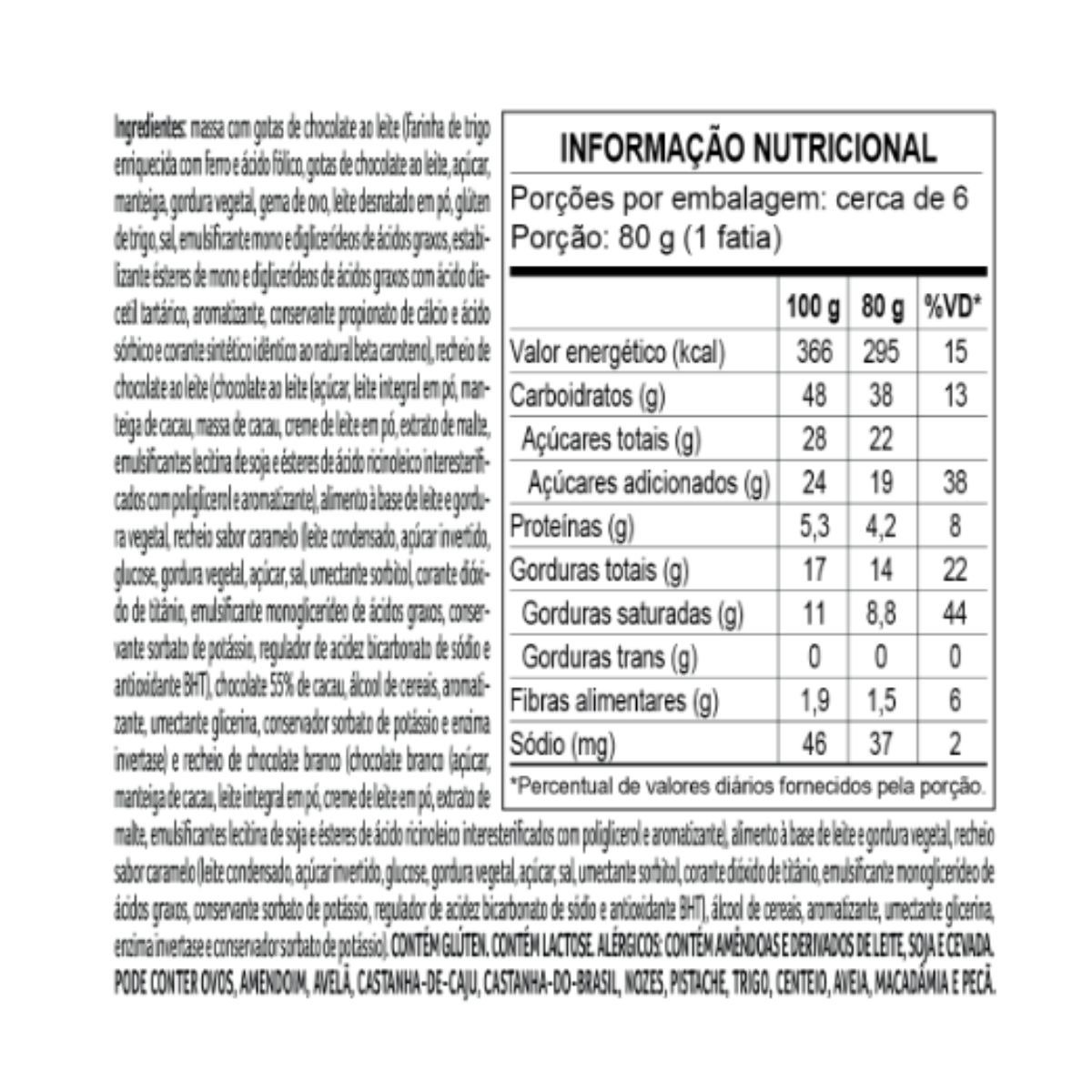 Bolo de Páscoa ao Leite e Branco 450g Cacau Show