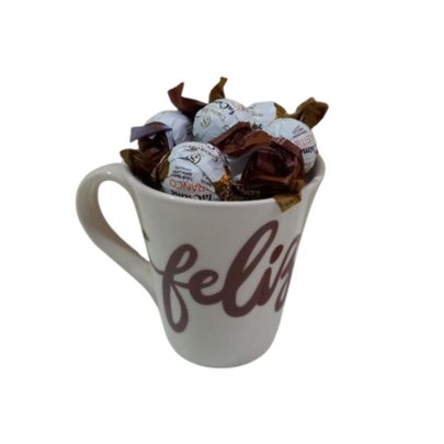 Kit Caneca Feliz Hoje Bombons Cacau Show