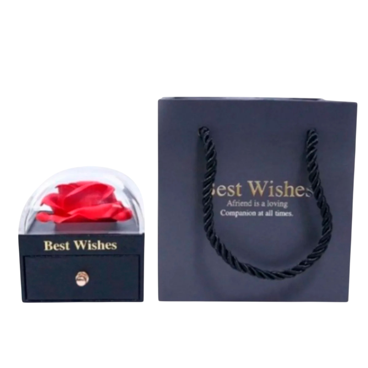 Caixa Porta Jóias com Colar Ponto de Luz