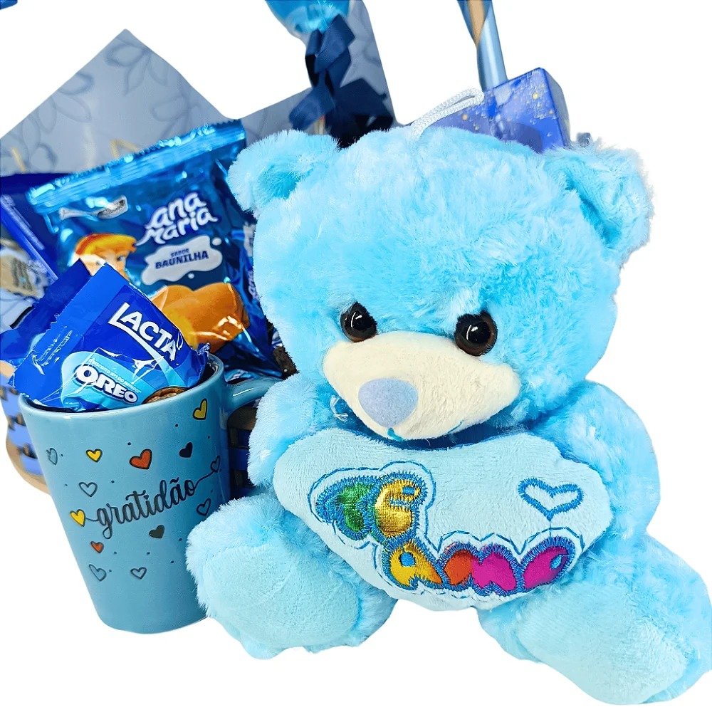Azul do Amor Coração com Caneca Sabores Irresistíveis