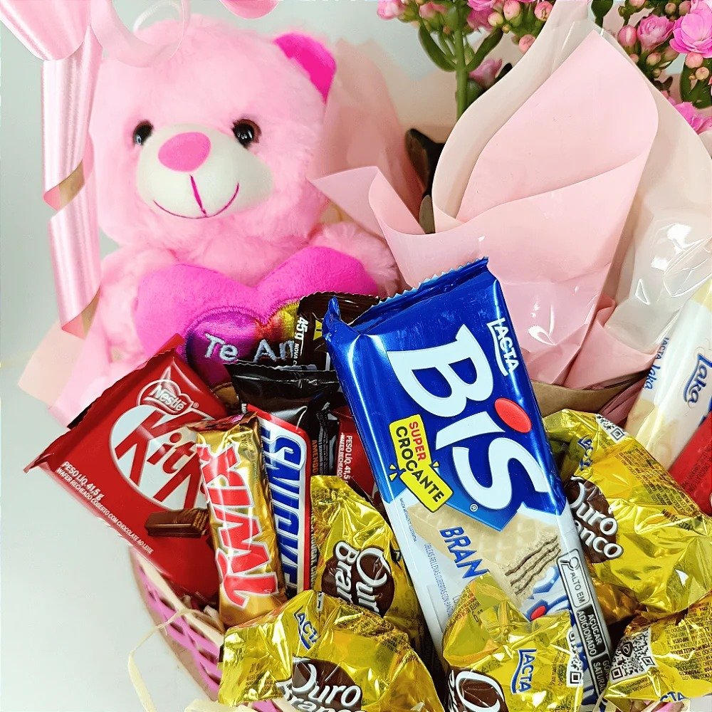 Mimos & Chocolate - Um Coração Rosa Cheio de Amor