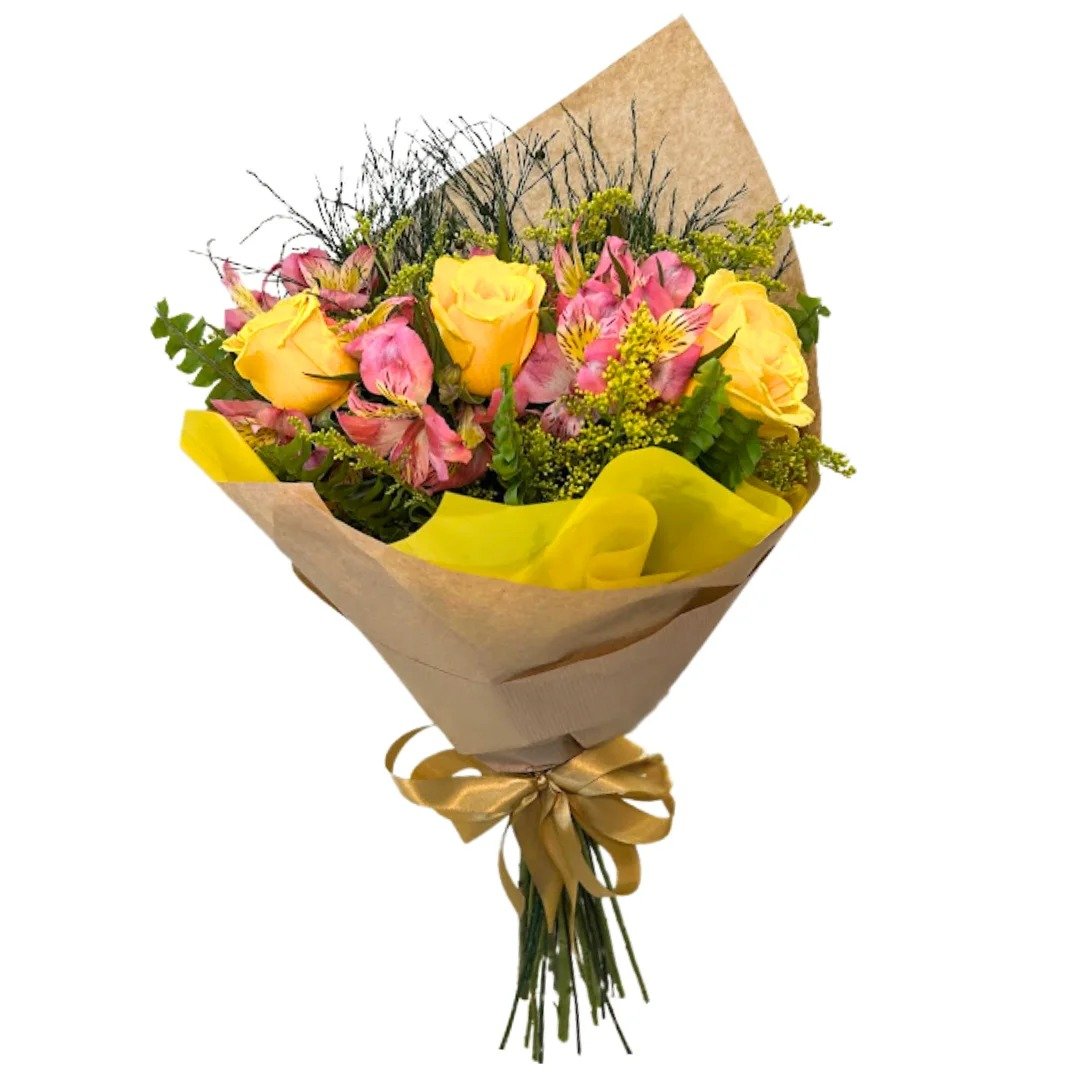 Buquê 3 rosas Amarelas