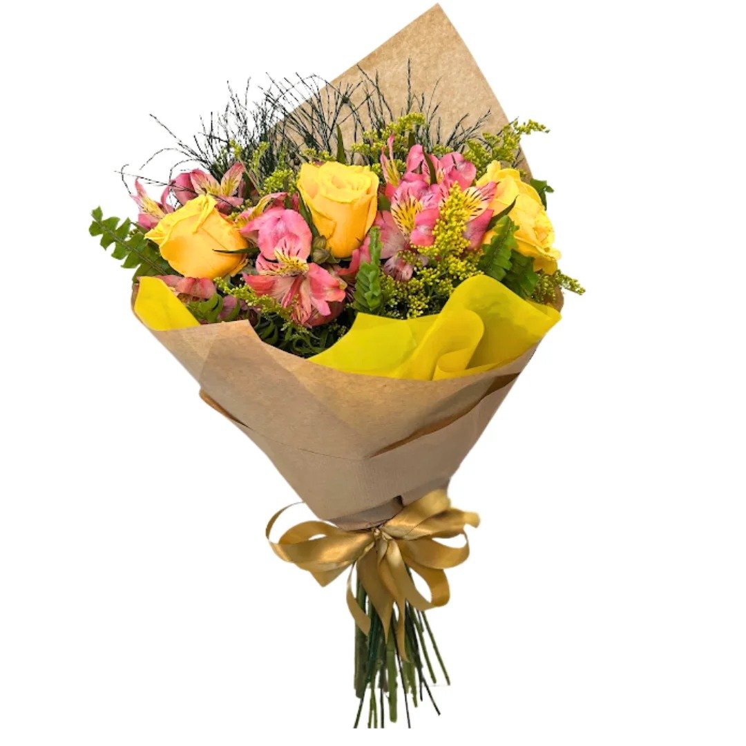 Buquê 3 rosas Amarelas