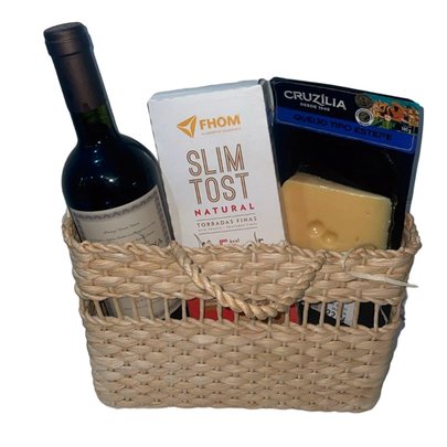 Cesta Básica Vinho e Queijo