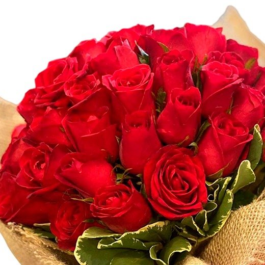 Buquê com 48 Rosas Vermelhas